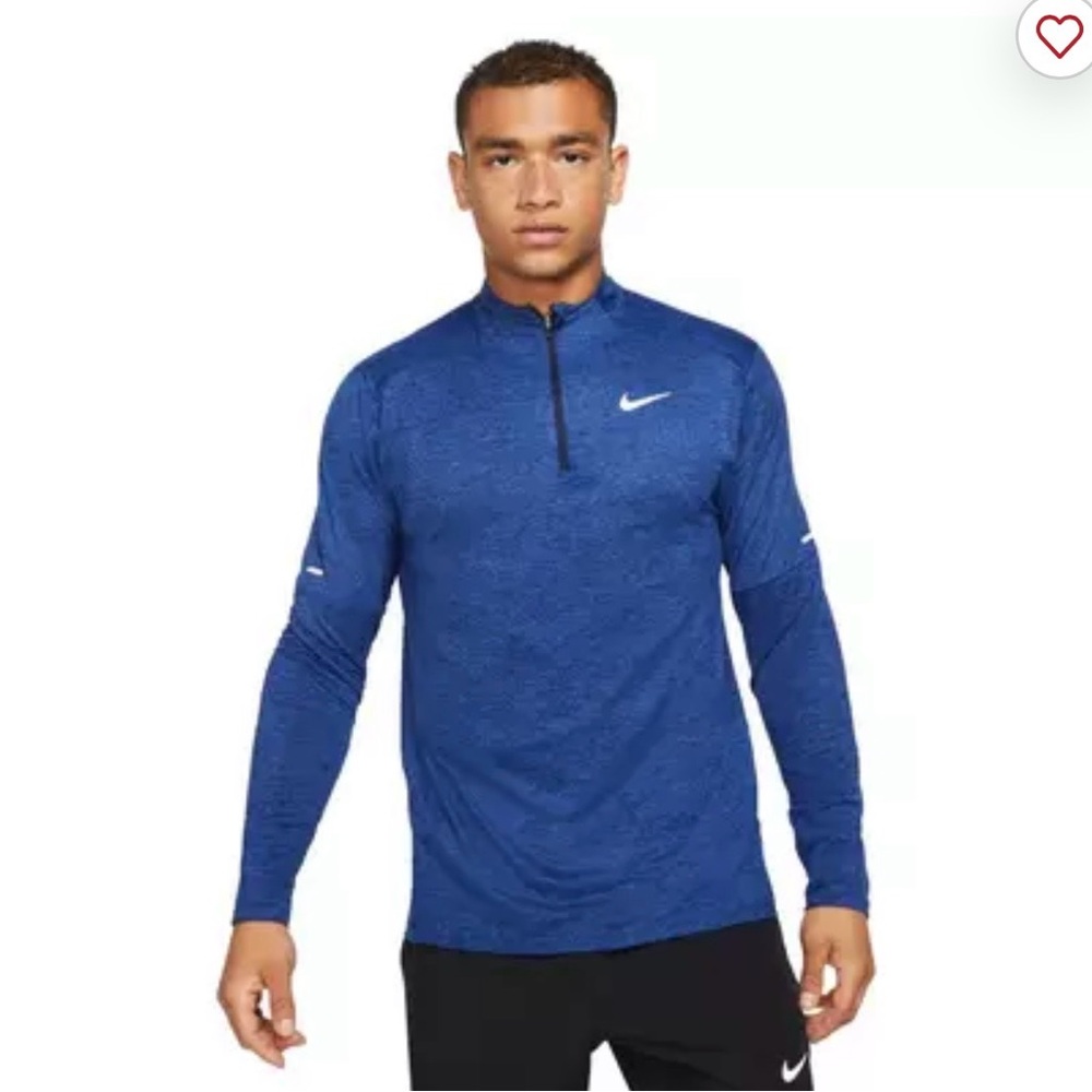 Nike Men's Performance Blue Quarter-Zip Jacket